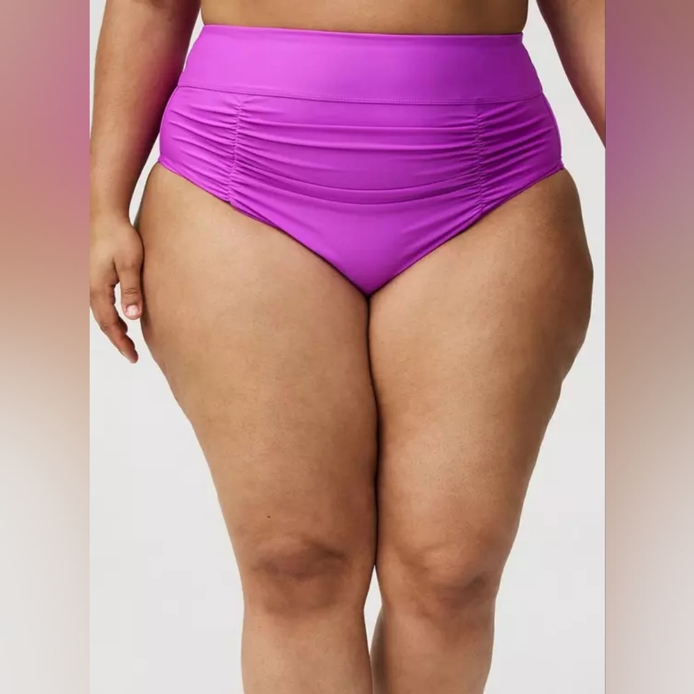 Torrid Vibrant Purple High-Waisted Cheeky Bikini Bottom 3X NWT